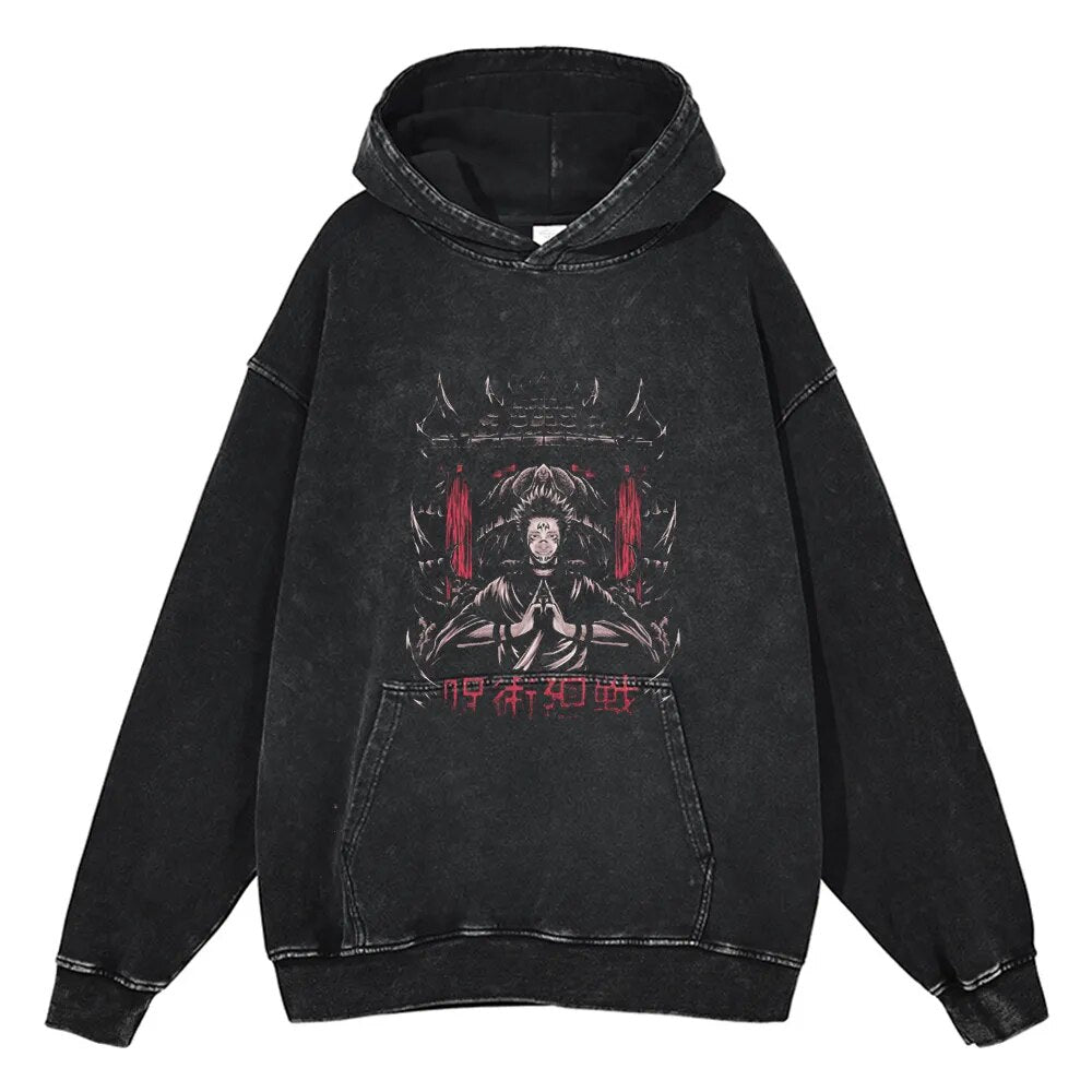 Sukuna Malevolent Shrine Vintage Hoodie